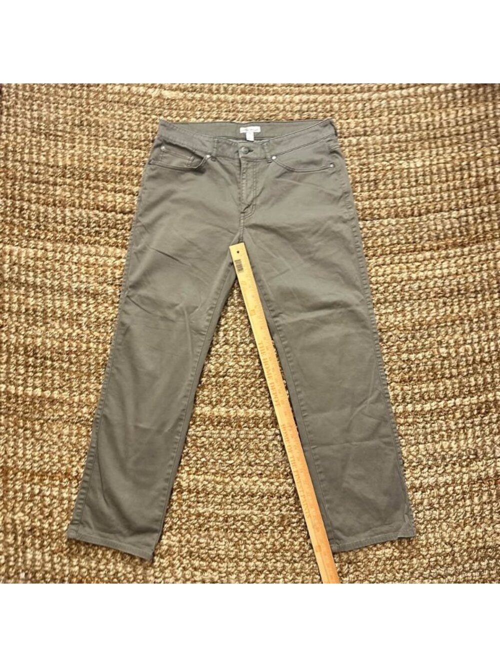 Peter Millar Mens Performance Chino Pants Straight Leg Tan Brown Stretch 34x30 - Picture 6 of 9